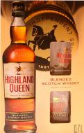 Віскі Highland Queen 40% в коробці + 2 бокали 0,7 л