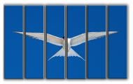 Картина модульная Орел 171x112 см Hotel Arizona HD C-6-BIRD-44x67-BLUE