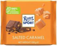 Молочный шоколад Ritter Sport с соленой карамелью 100 г