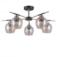 Люстра потолочная Victoria Lighting Cat/PL5 5x40 Вт E27 медь/черный