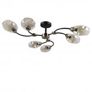 Люстра потолочная Victoria Lighting Chile/PL6 6x40 Вт E14 медь/черный