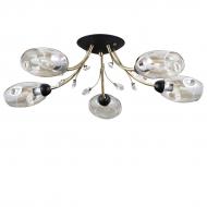 Люстра стельова Victoria Lighting Botswana/PL5 5x40 Вт E14 мідь/чорний
