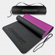 Коврик для йоги и фитнеса EasyFit 183х61х6 мм EF-1924s черно-фиолетовый