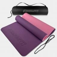 Коврик для йоги и фитнеса EasyFit 183х61х6 мм EF-1924s фиолетово-розовый