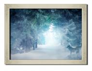 Картина волки зимой 41x31 см Hotel Arizona HD P-1 SILVER FR-SNOW-12x16-BLUE
