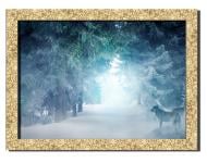 Картина Волки 41x31 см Hotel Arizona HD P-1 GOLDEN FR-SNOW-12x16-BLUE