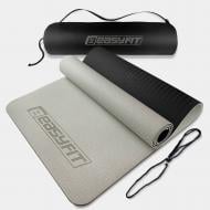 Килимок для йоги та фітнесу EasyFit 183х61х6 мм EF-1924s сіро-чорний Килимок для йоги та фітнесу EasyFit 183х61х6 мм EF-1924s сіро-чорний