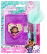 Блокнот Gabby's Dollhouse пухнастий на замочку з ручкою GD99988