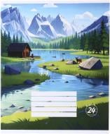 Зошит шкільний Pixel landscape1_25 24 аркушів лінія Nota Bene