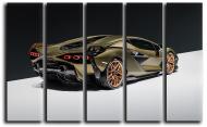 Картина модульная Lamborghini Sian 140x89 см Hotel Arizona HD 5-1734343800-LAMB-35x55-GOLD