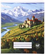 Тетрадь школьная Pixel landscape2_25 48 листов в линейку Nota Bene