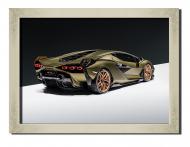 Картина Lamborghini Sian 41x31 см Hotel Arizona HD 1 SILVER FR-1734343800-LAMB-12x1