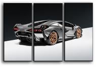 Картина модульная Lamborghini Sian 84x56 см Hotel Arizona HD 3-18144543800-RACI-22x33-SILVE