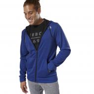 Джемпер Reebok WOR MEL DBL KN FZ H DU2157 р. L синій Джемпер Reebok WOR MEL DBL KN FZ H DU2157 р. L синій