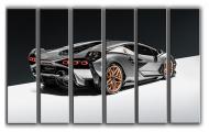Картина модульная Lamborghini Sian 171x112 см Hotel Arizona HD 6-17353943800-LAMB-44x67-SILVE