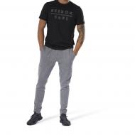 Брюки Reebok WOR MELANGE DBL KNT DU2205 р. S серый Брюки Reebok WOR MELANGE DBL KNT DU2205 р. S серый
