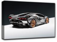 Картина Lamborghini Sian 41x28 см Hotel Arizona HD 1-17353943800-LAMB-11x16-SILVE