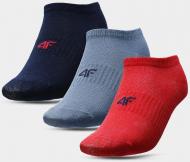 Носки 4F 4FJSS22USOCM028-92S р.36-38 синий/голубой/красный 3 шт.