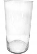 Ваза стеклянная цилиндр 380х200 39 см прозрачний