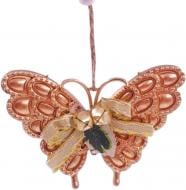 Игрушка на елку Крылья пластик 2417-299 11 см золотой