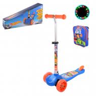 Самокат Disney Hot Wheels синій із помаранчевим LS2118