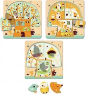 Пазлы Djeco Кто на дереве живет? DJ01481 Пазлы Djeco Кто на дереве живет? DJ01481