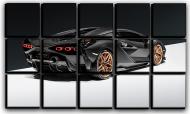 Картина модульная Lamborghini Sian 127x77 см Hotel Arizona HD 15-1736343800-LAMB-30x50-BLACK