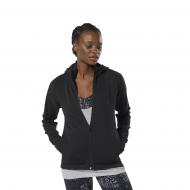 Джемпер Reebok OS COTTON FZ HOODIE DU4106 р. XS черный