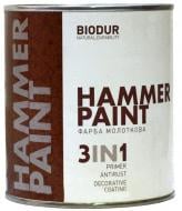 Грунт-эмаль Biodur антикоррозионная молотковая Biodur 104 серый мат 2,1 л