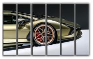 Картина модульная Lamborghini Sian 171x112 см Hotel Arizona HD 6-17372343800-SPOR-44x67-GOLD