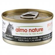 Консерва для дорослих котів Almo Nature HFC Jelly з тунцем і кальмарами 70 г