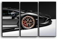 Картина модульная Lamborghini Sian 84x56 см Hotel Arizona HD 3-17373743800-LAMB-22x33-BLACK