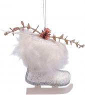 Игрушка на елку Коньки 13х10х5 см YE347 белый