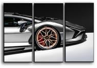 Картина модульная Lamborghini Sian 84x56 см Hotel Arizona HD 3-1741043800-LAMB-22x33-SILVE