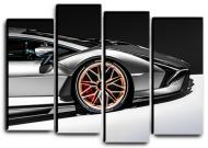 Картина модульна Lamborghini Sian 112x82 см Hotel Arizona HD 4-1741043800-LAMB-32x44-SILVE