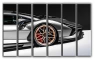 Картина модульна Lamborghini Sian 171x112 см Hotel Arizona HD 6-1741043800-LAMB-44x67-SILVE