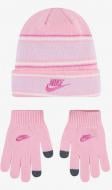 Шапка Nike MULTI STRIPE BEANIE SET 8A3047-A0W р.one size рожевий