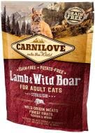 Корм Carnilove сухий для стерилізованих котів Cat Lamb & Wild Boar Sterilised (ягня та кабан) 400 г