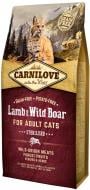 Корм Carnilove cухий для стерилізованих котів Cat Lamb & Wild Boar Sterilised 6 кг ягня та кабан Корм Carnilove cухий для стерилізованих котів Cat Lamb & Wild Boar Sterilised 6 кг ягня та кабан