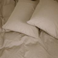 Простынь вареный хлопок 40-0016 Sunny Morning 150x220 см бежевый MirSon