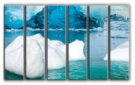 Картина модульная Ледяной океан 171x112 см Hotel Arizona HD C-6-ICEBERG-44x67-BLUE