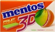 Mentos 3D лимон грейфрут апельсин, 33г (fruit fresh) (2106909200)