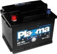 Аккумулятор автомобильный PLAZMA Original 60Ah 480A 12V «+» слева (560 62 02)