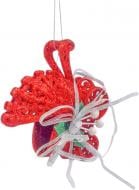 Іграшка на ялинку Коляска пластик 11х10х4,5 см YE881R червоний Іграшка на ялинку Коляска пластик 11х10х4,5 см YE881R червоний