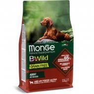 Корм сухий беззерновий Monge Bwild Grain Free, ягня 2,5 кг