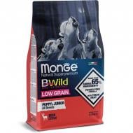 Корм сухой низкозерновой Monge Bwild Low Grain Puppy & Junior, оленина 2,5 кг