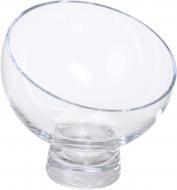 Ваза скляна Wrzesniak Glassworks Сфера скошена на ніжці 15 см прозора 15-848