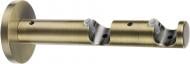 Держатель для карниза Gardinia Memphis открытый двойной наборной d16 мм античная латунь 1 шт.