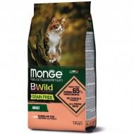 Корм влажный беззерновой Monge Bwild Grain Free, лосось 1,5 кг