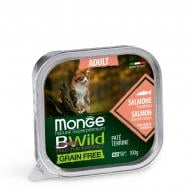 Корм влажный Monge Bwild Grain Free лосось с овощами 100 г